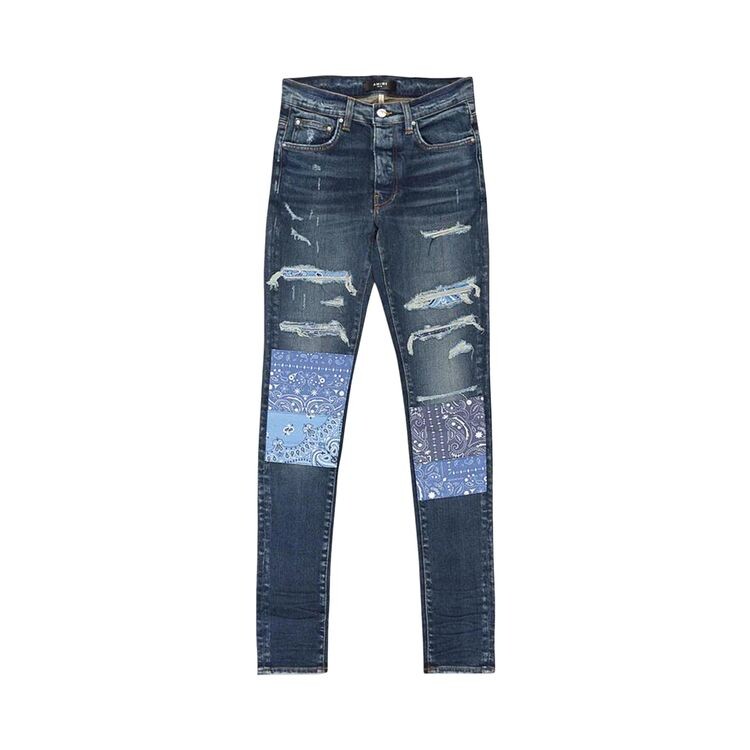 

Джинсы Amiri Vintage Bandana Artpatch Jean Deep Classic, синий