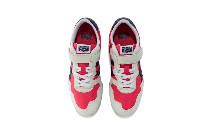 Детские кроссовки Serrano Kids Lifestyle PS Low-top Ruby Red/бежевый Onitsuka Tiger — фото 4