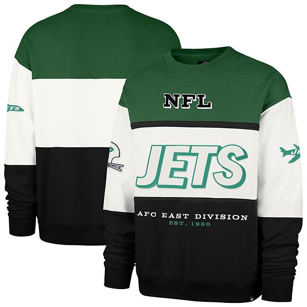

Мужской свитшот '47 kelly green/black New York Jets throwback breeze maximalist 47 Brand