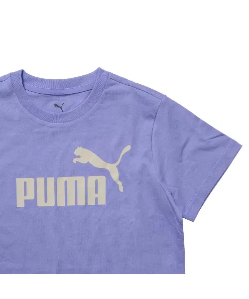 Детский комплект футболка с логотипом и шорты PUMA чёрно-белый — фото 4