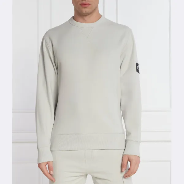 

Толстовка обычного кроя со значком Calvin Klein, серый