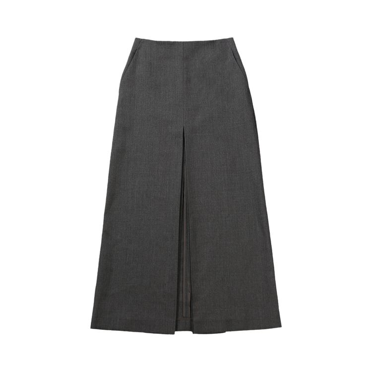 

Юбка Auralee Kid Mohair Hop Sack Slit Skirt 'Top Charcoal', черный