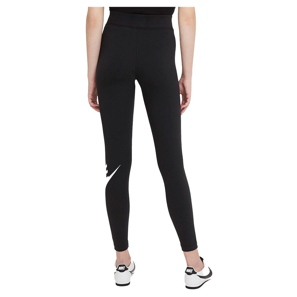 Леггинсы спортивные Nike Sportswear Essential Futura Graphic High Rise, черный — фото 2