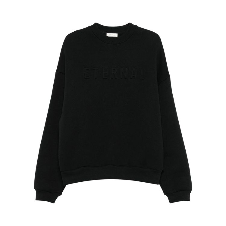 

Толстовка Fear of God Eternal Crewneck Sweatshirt 'Black', черный