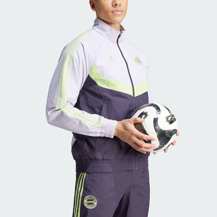 Бавария куртка мужская Серебряный рассвет Adidas, цвет Silver Dawn — фото 4