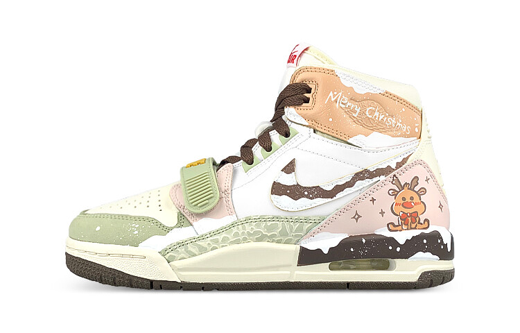 

Баскетбольные кроссовки Legacy 312 Vintage Men High-top White/Green/Brown Jordan, Белый, Баскетбольные кроссовки Legacy 312 Vintage Men High-top White/Green/Brown Jordan