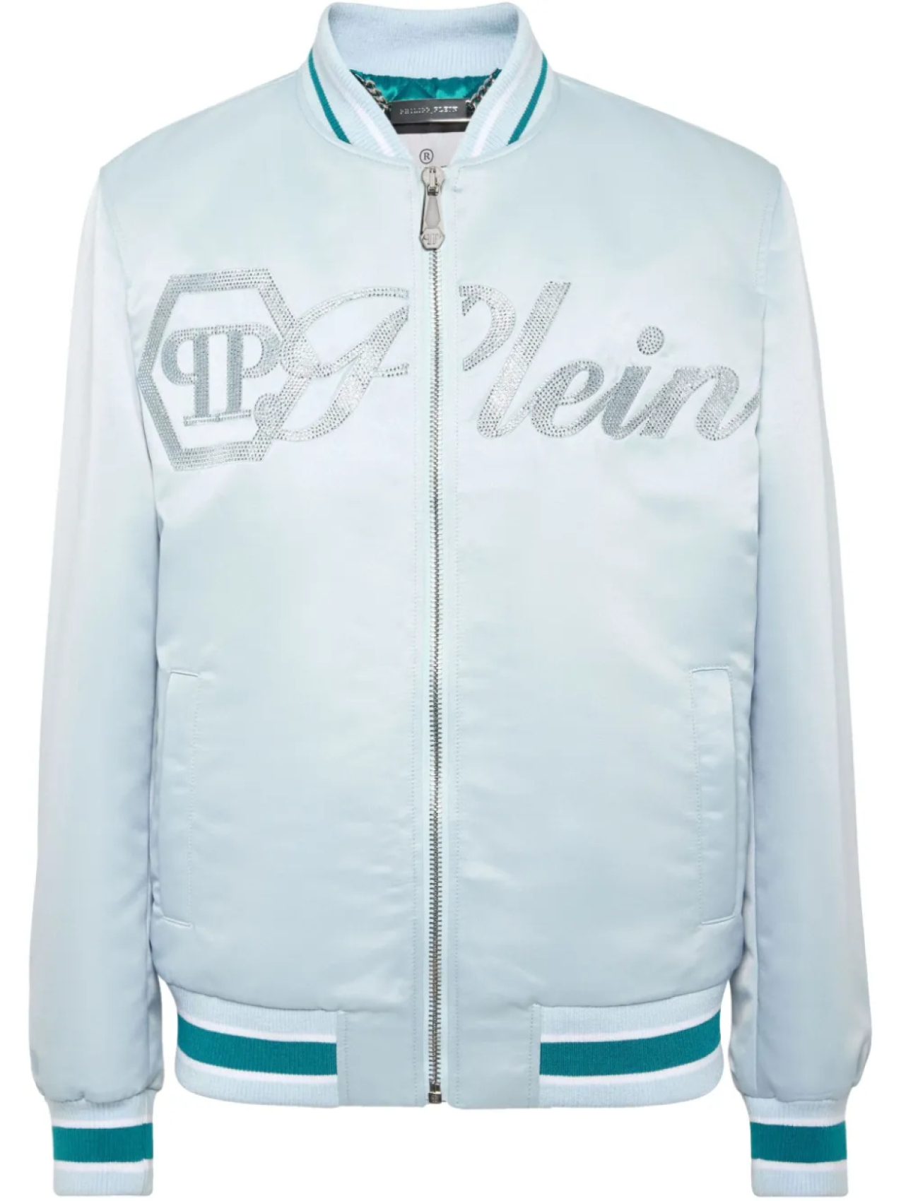 

Атласный бомбер Philipp Plein, синий