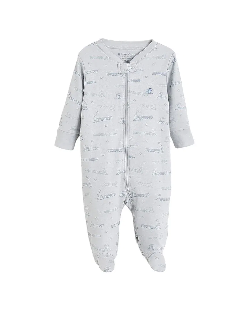 Пижама Babycottons с закрытыми ступнями, серый