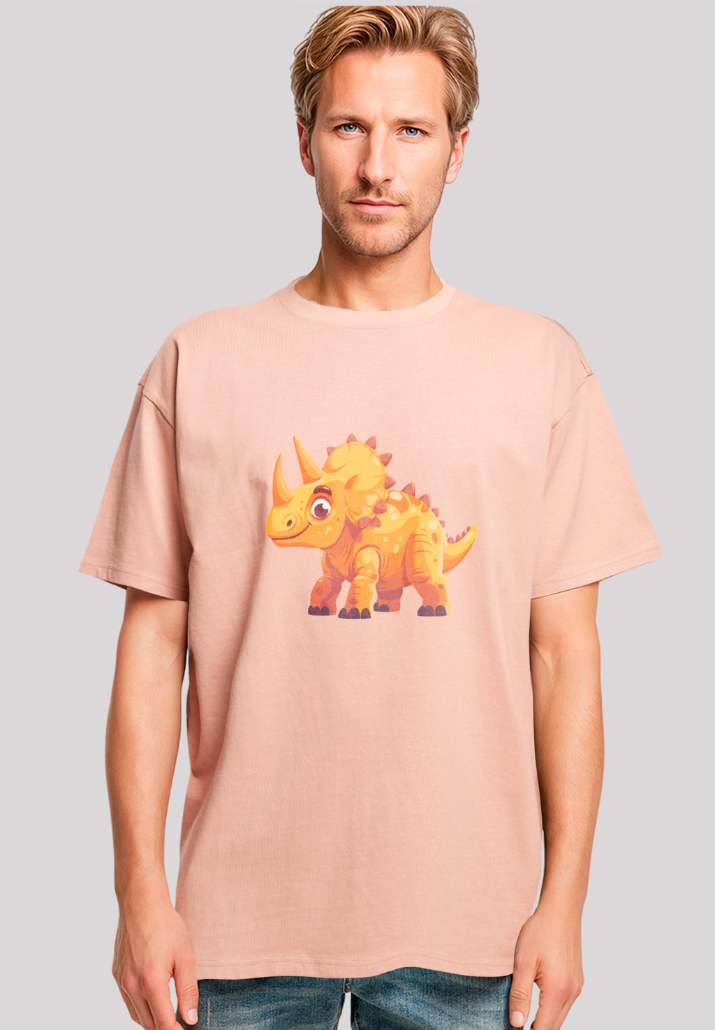 

Футболка с принтом SÜSSER TRICERATOPS DINOSAURIER F4NT4STIC, оранжевый