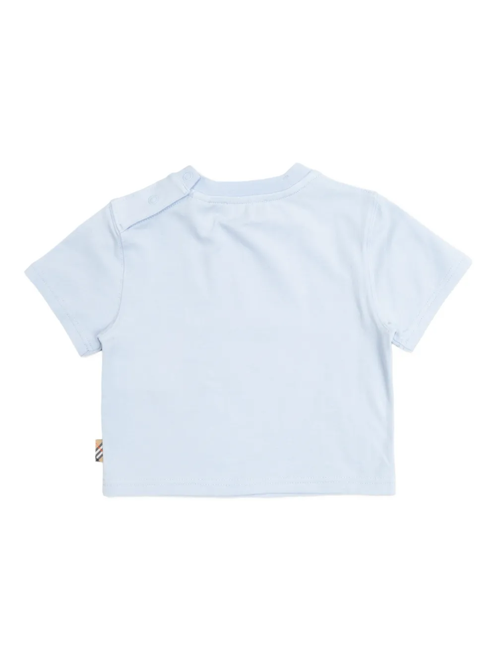 Футболка с принтом Burberry Kids, синий — фото 2