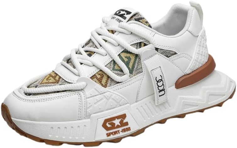 

Мужские повседневные спортивные кроссовки большого размера с удобной и мягкой подкладкой, противоскользящей и износостойкой резиновой подошвой. Подходят для ходьбы и занятий спортом Fmshi, белый