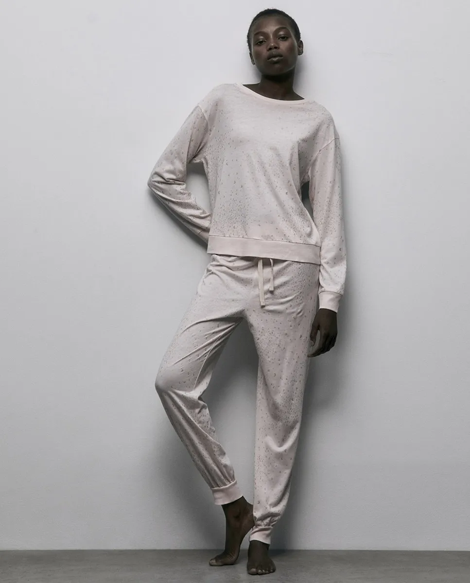 

Пижама с принтом Sfera, розовый