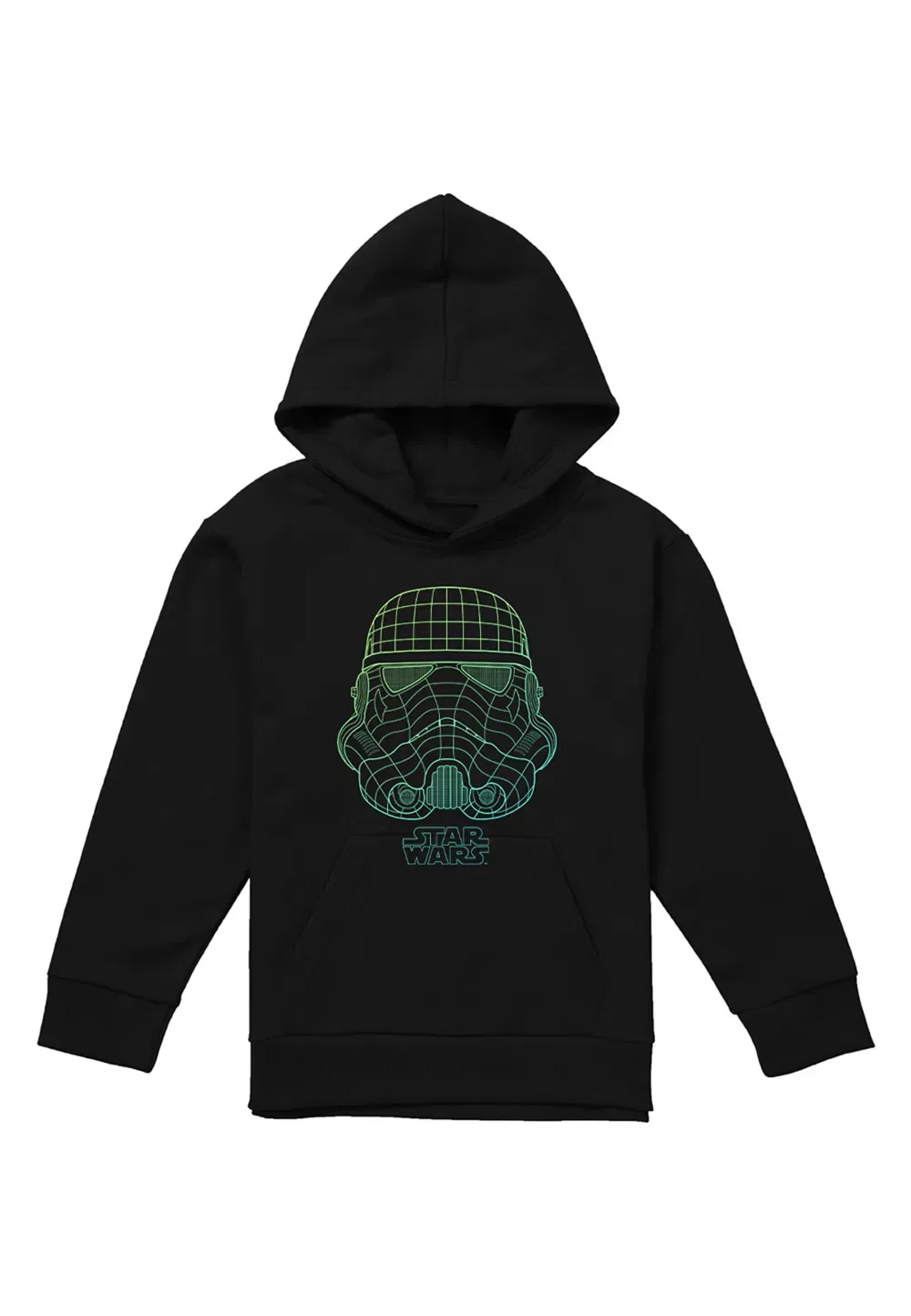 Детская худи Star Wars Trooper Grid, черная, Disney, черный