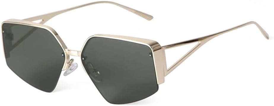 

Солнцезащитные очки в стиле ретро с металлической оправой и многоугольными линзами, прямоугольной формы, для мужчин и женщин, для вождения, с градиентными линзами HDUBFY, C4