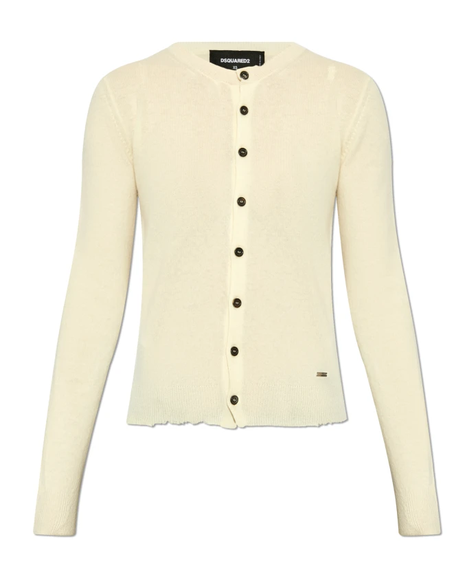 

Шерстяной кардиган Dsquared2, желтый