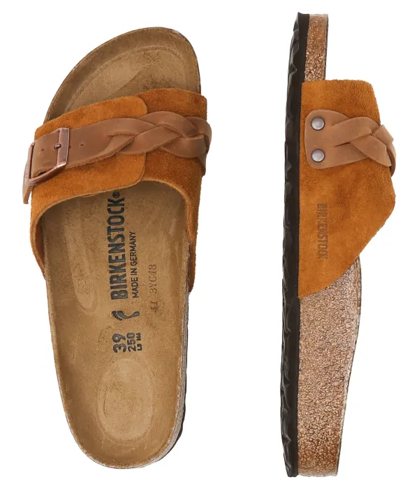 Плетеные тапочки Оита Narrow fit Birkenstock, коричневый — фото 4