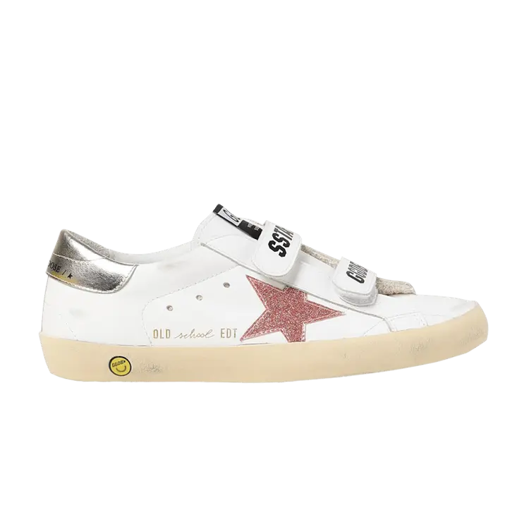 

Кроссовки Golden Goose Old School Kids White Peach Platinum, белый