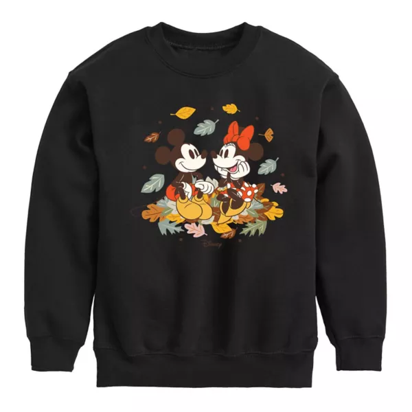 

Флисовая толстовка с рисунком Микки и Минни Маус для мальчиков 8-20 лет Disney, черный