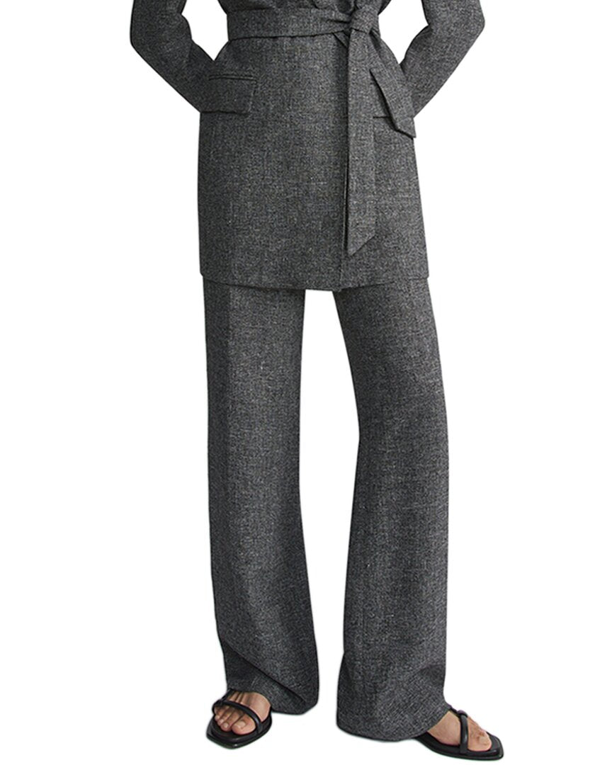 

Lafayette 148 New York Брюки Gates Linen Full Leg, черный