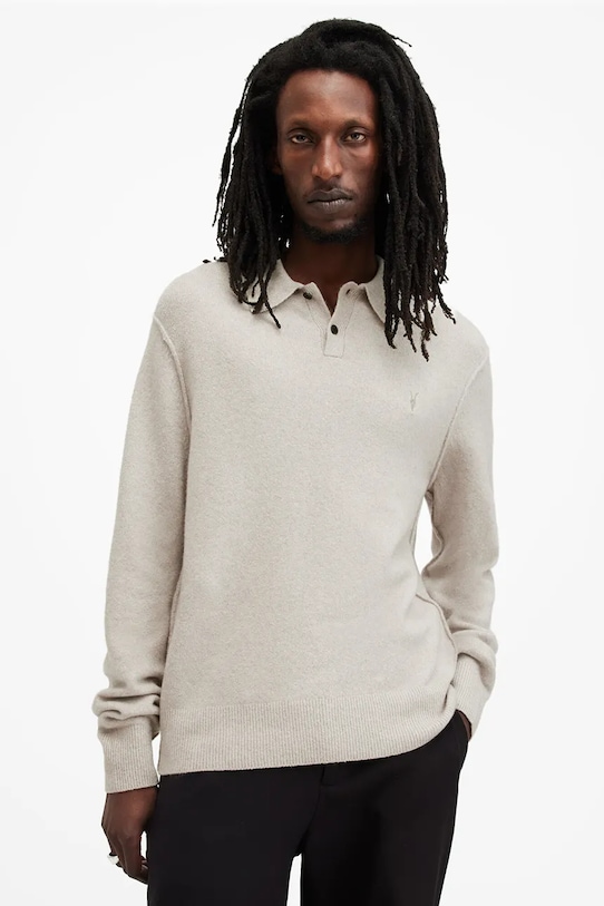 

Свитер с добавлением шерсти STATTEN Allsaints, бежевый