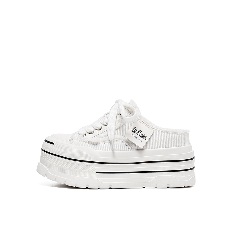 Lee Cooper Женские противоскользящие тапочки с закрытым носком белые, цвет White
