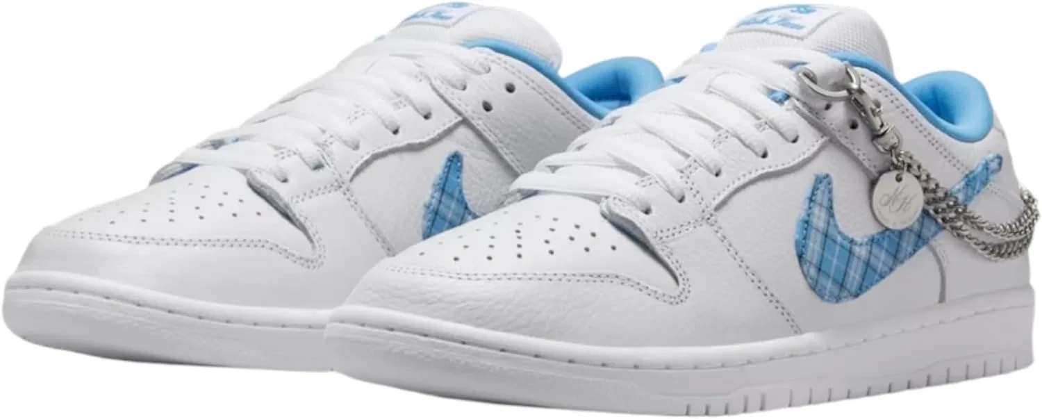 Кроссовки Nike Dunk Low Retro, White/University Blue/White/Midnight Navy/Pure Platinum — фото 3