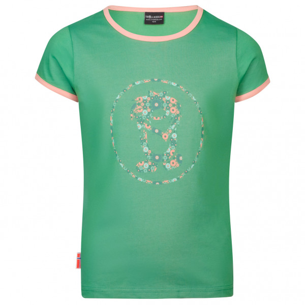 

Футболка с изображением цветочного тролля для девочки Trollkids, мультиколор