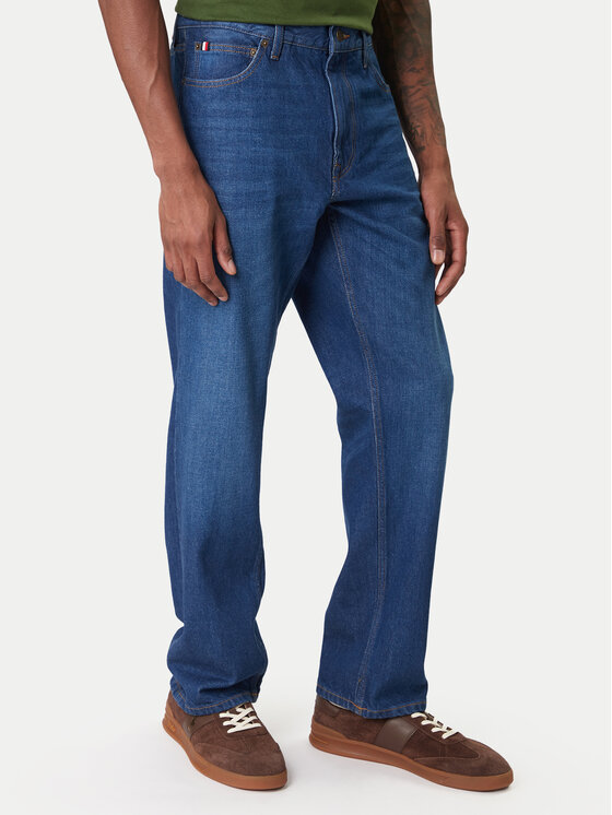 Джинсы straight fit Dover MW0MW42805 Tommy Hilfiger, синий