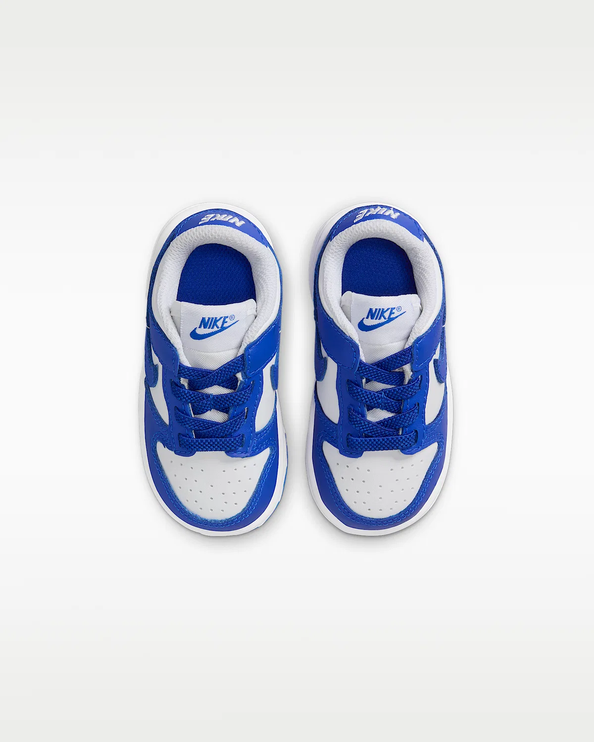 Кроссовки Nike Dunk Low для малышей, White/Hyper Royal/Hyper Royal — фото 4