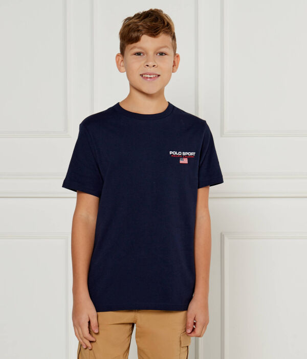 

Футболка детская Polo Ralph Lauren с логотипом, синий