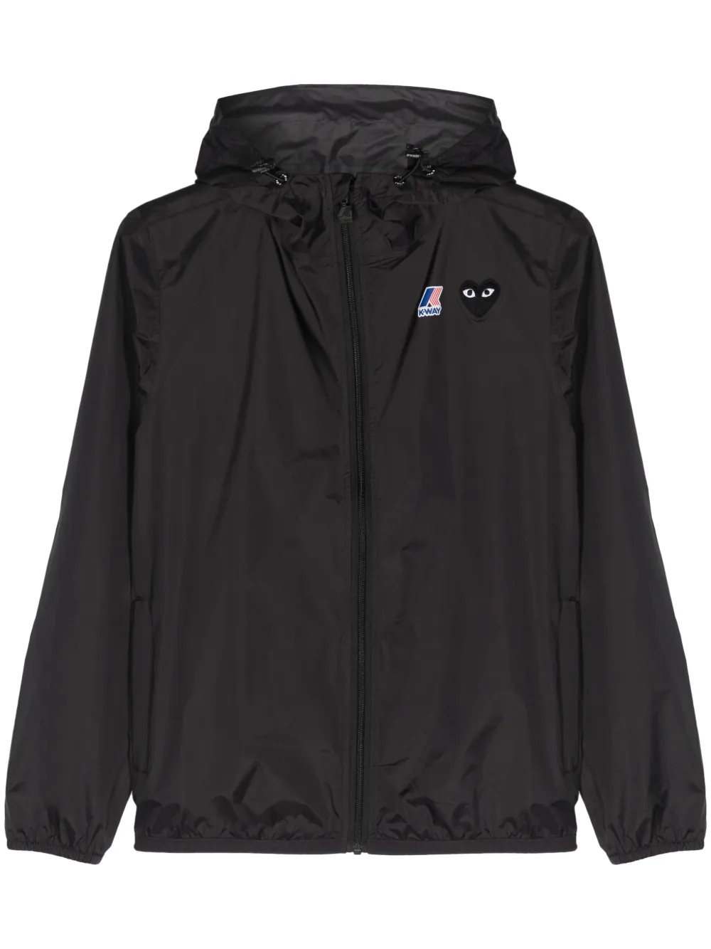 

Куртка на молнии с капюшоном из коллаборации с K-Way Comme Des Garçons Play, черный