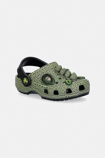Сланцы детские Classic I Am Scary Dino Clog T Crocs, зеленый