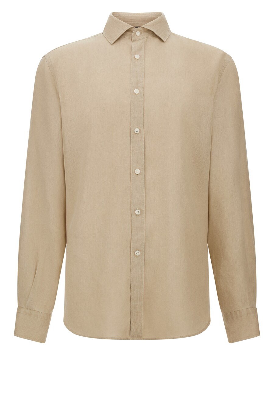 

Рубашка на пуговицах классического кроя Boggi Milano, бежевый