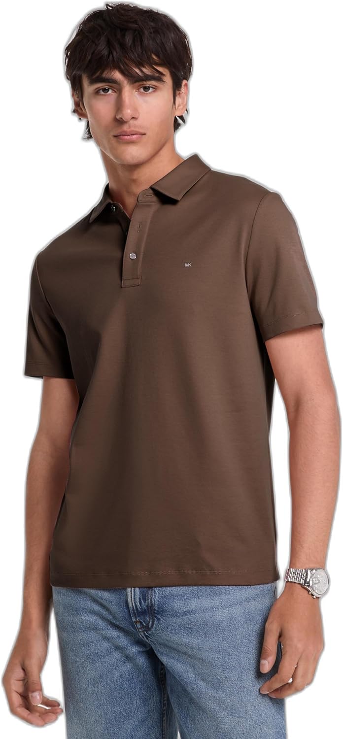 

Michael Kors мужская футболка-поло Sleek Mk, Chocolate, Коричневый, Michael Kors мужская футболка-поло Sleek Mk, Chocolate