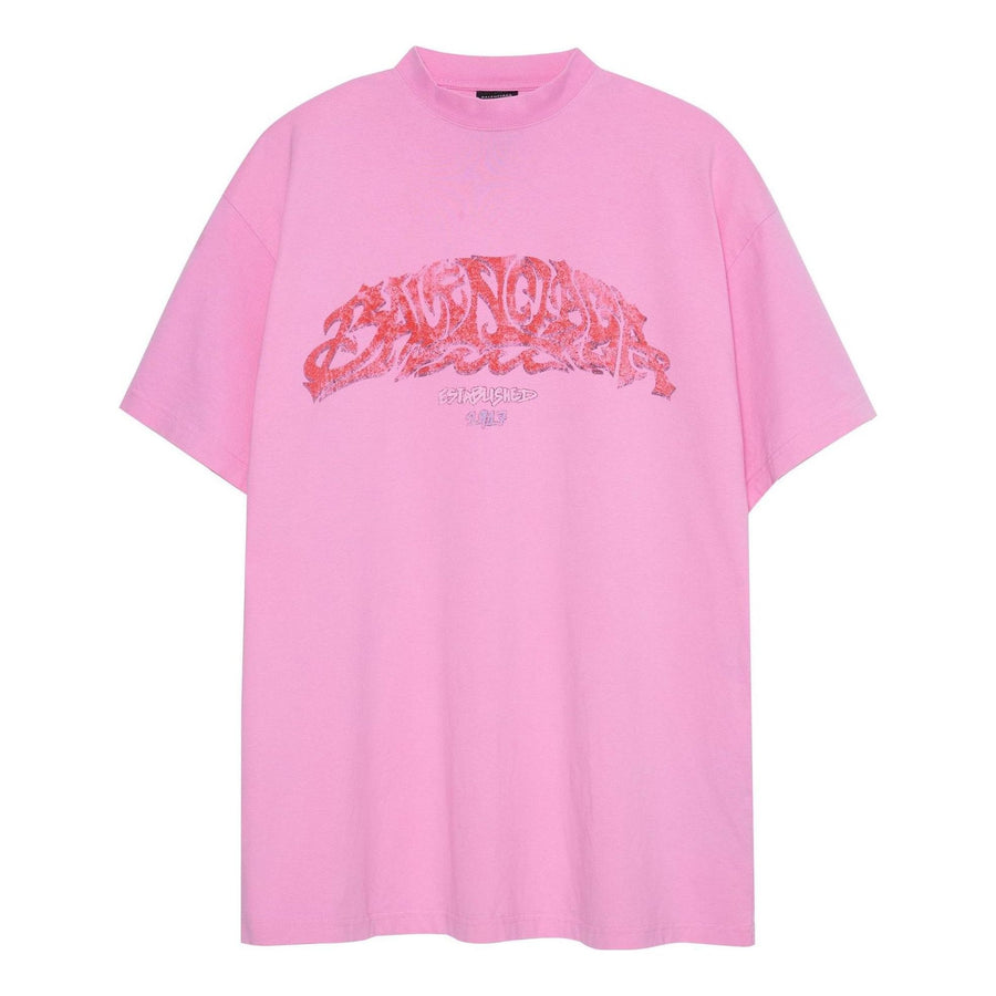 

Футболка Balenciaga Offshore T-shirt Oversized 'Pink', розовый
