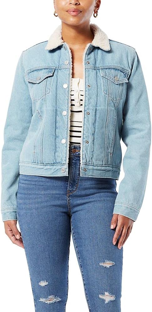 

Женская куртка Levi Strauss Signature Gold короткая джинсовая, голубой