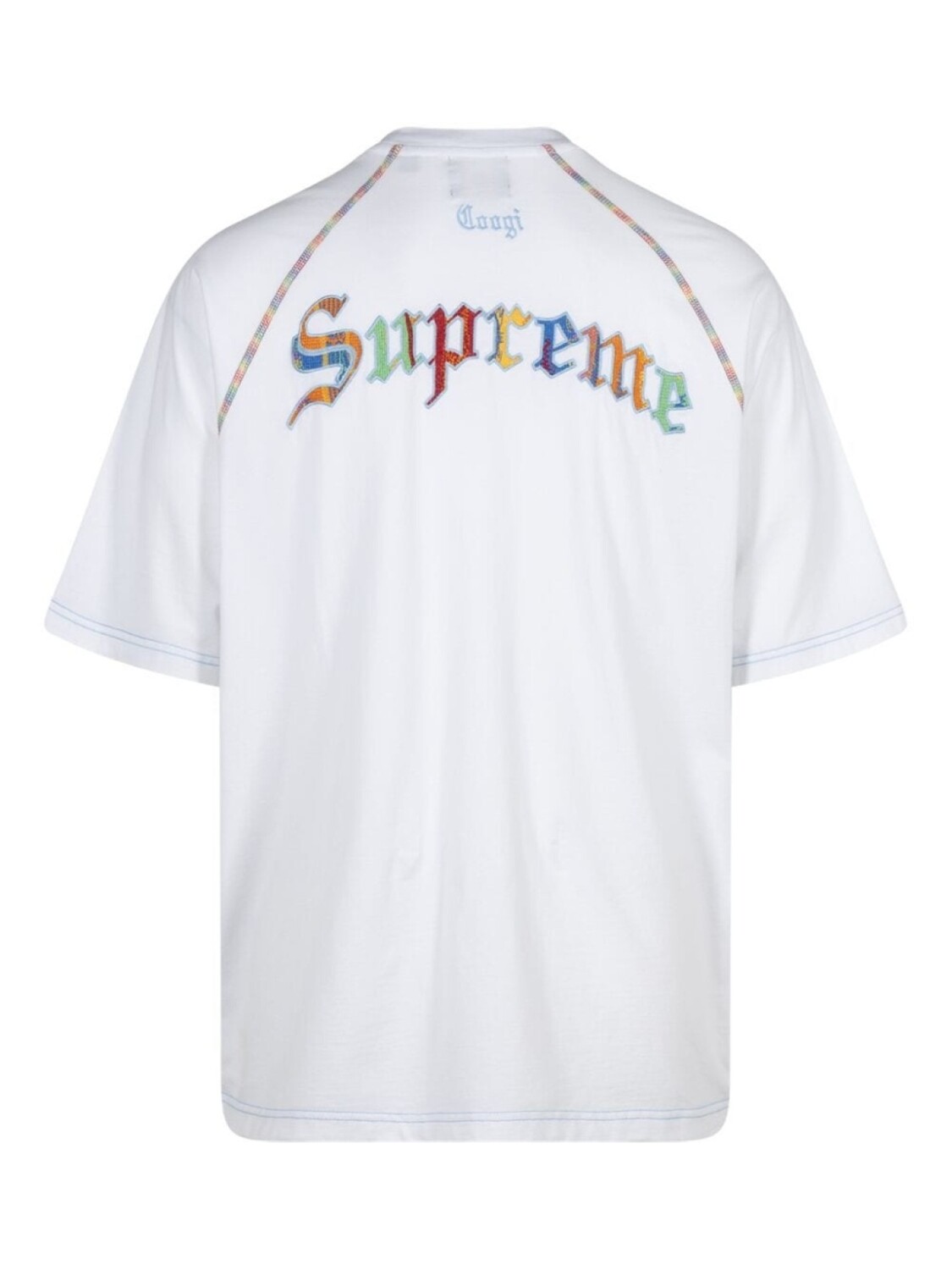 Футболка с вышивкой из коллаборации с Coogi Supreme, белый — фото 2
