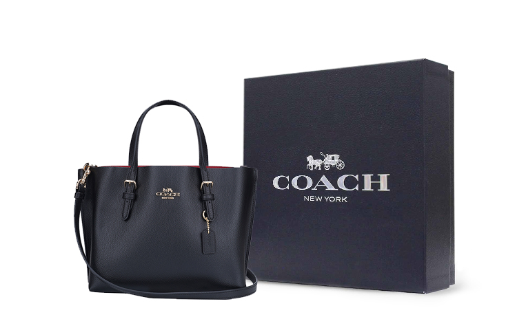 

COACH Сумка-тоут из коровьей кожи, шоппер, сумка через плечо, кроссбоди, женская сумка 25 Black