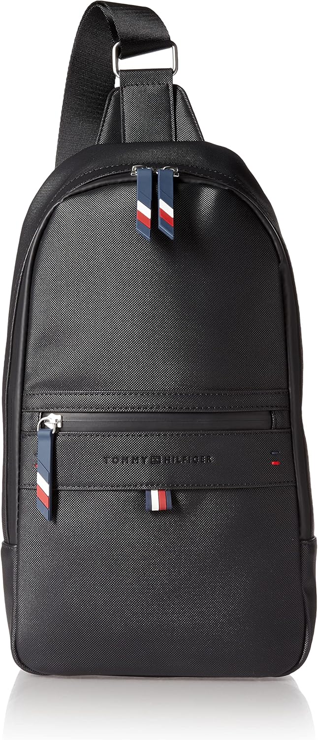 

Мужской рюкзак Tommy Hilfiger Leo Sling, Th Black, Черный, Мужской рюкзак Tommy Hilfiger Leo Sling, Th Black