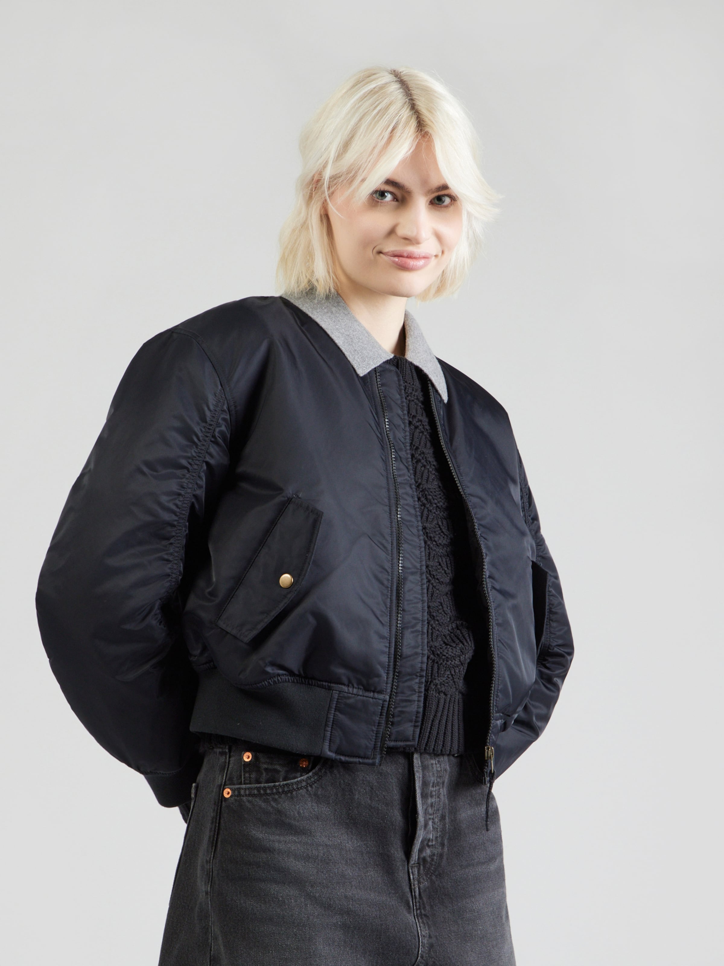 LEVI'S  Куртка межсезонная 'Scout Western Bomber' в черном цвете — фото 3