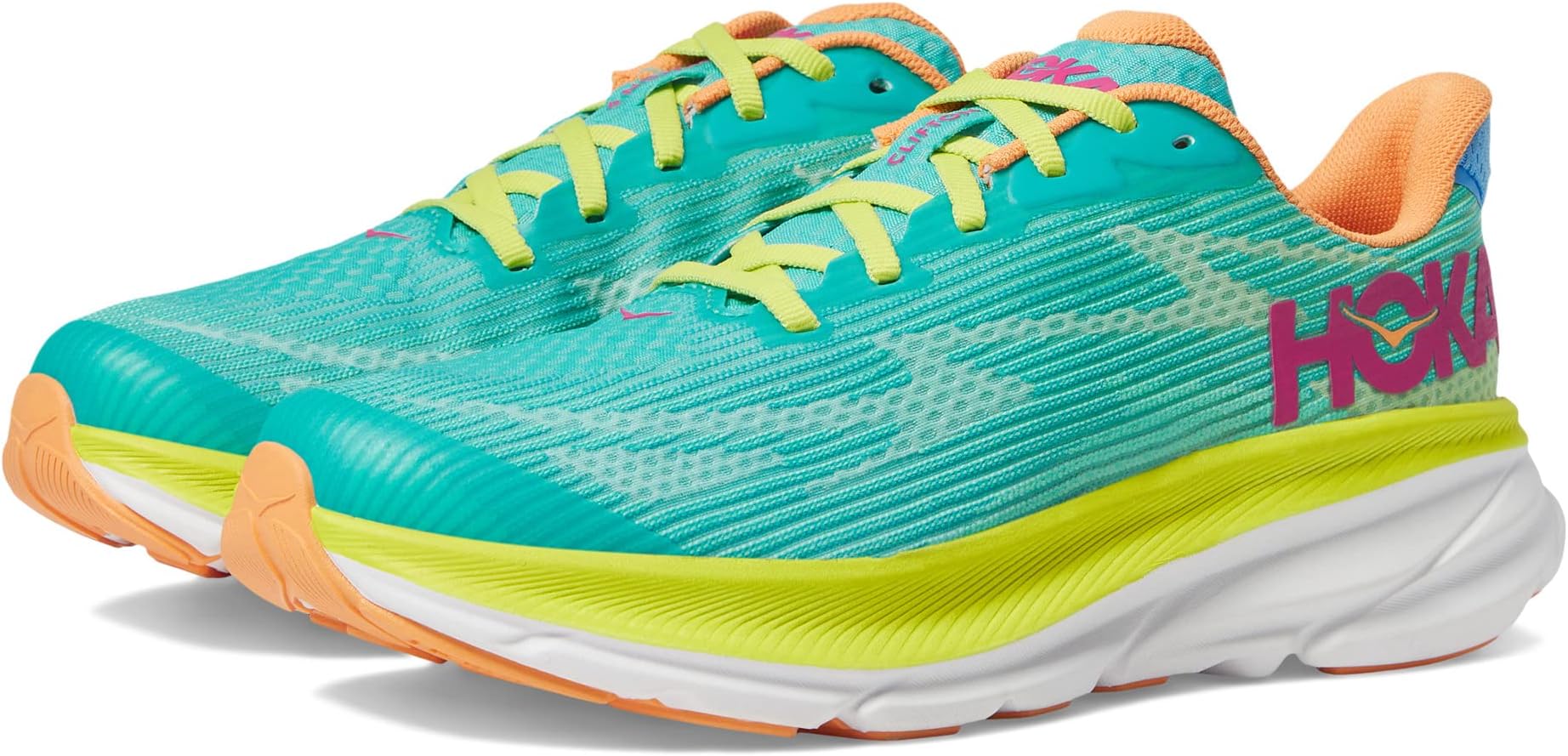 

Кроссовки Clifton 9 Hoka, цвет Ceramic/Evening Primrose