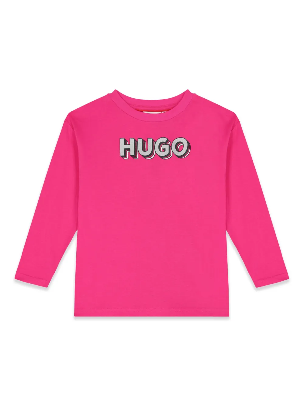 

Футболка с логотипом HUGO KIDS, розовый