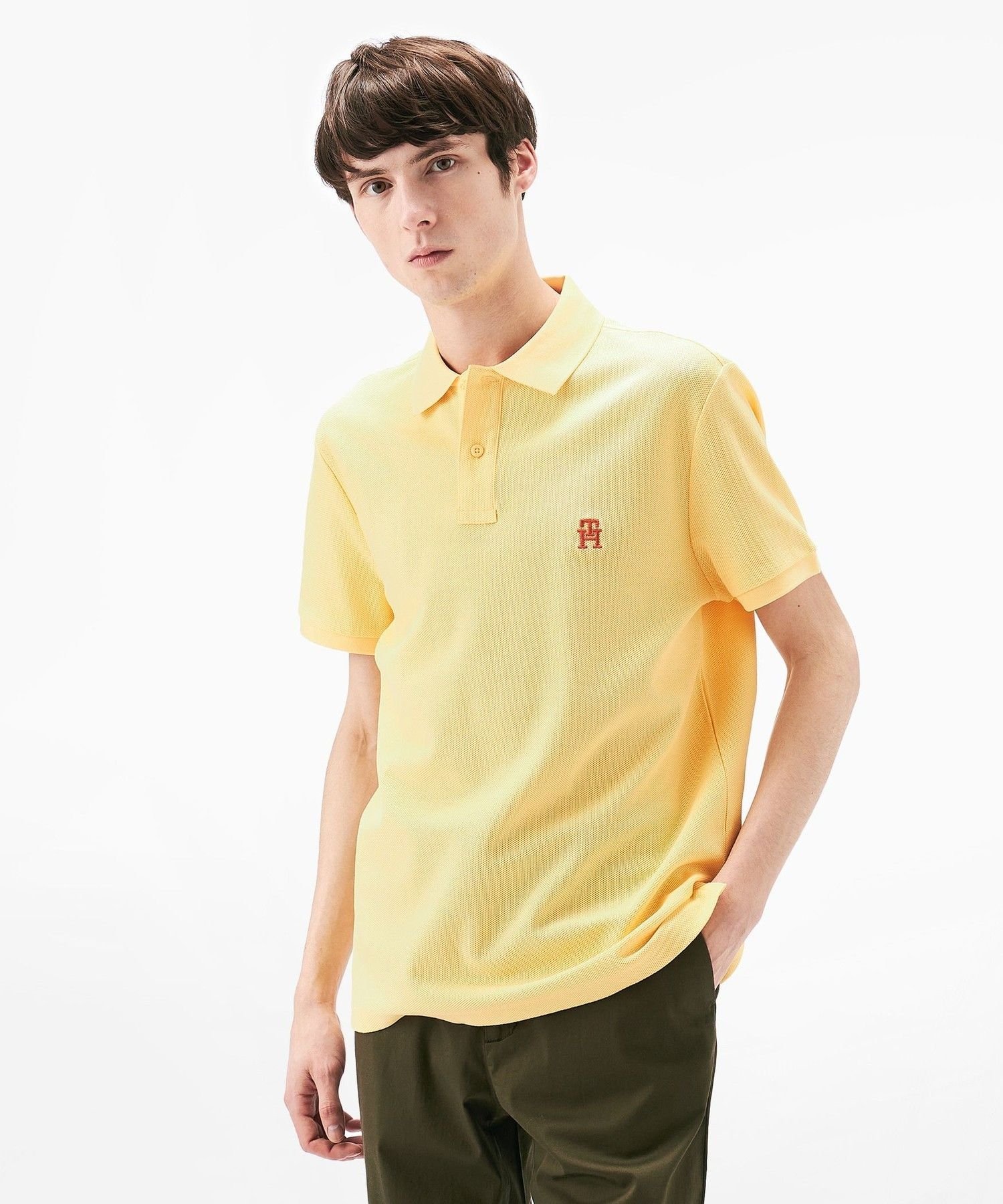 Обычная рубашка поло TOMMY HILFIGER, Yellow ZF0