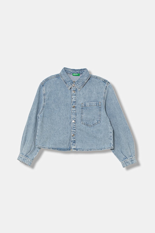 

Детская джинсовая рубашка United Colors Of Benetton, синий