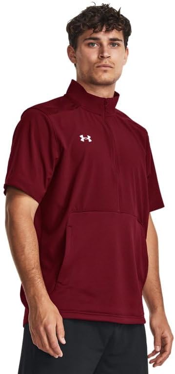 

Футболка UA Motivate 2.0 Pullover: Black, Short Sleeve by Under Armour, Cardinal/White