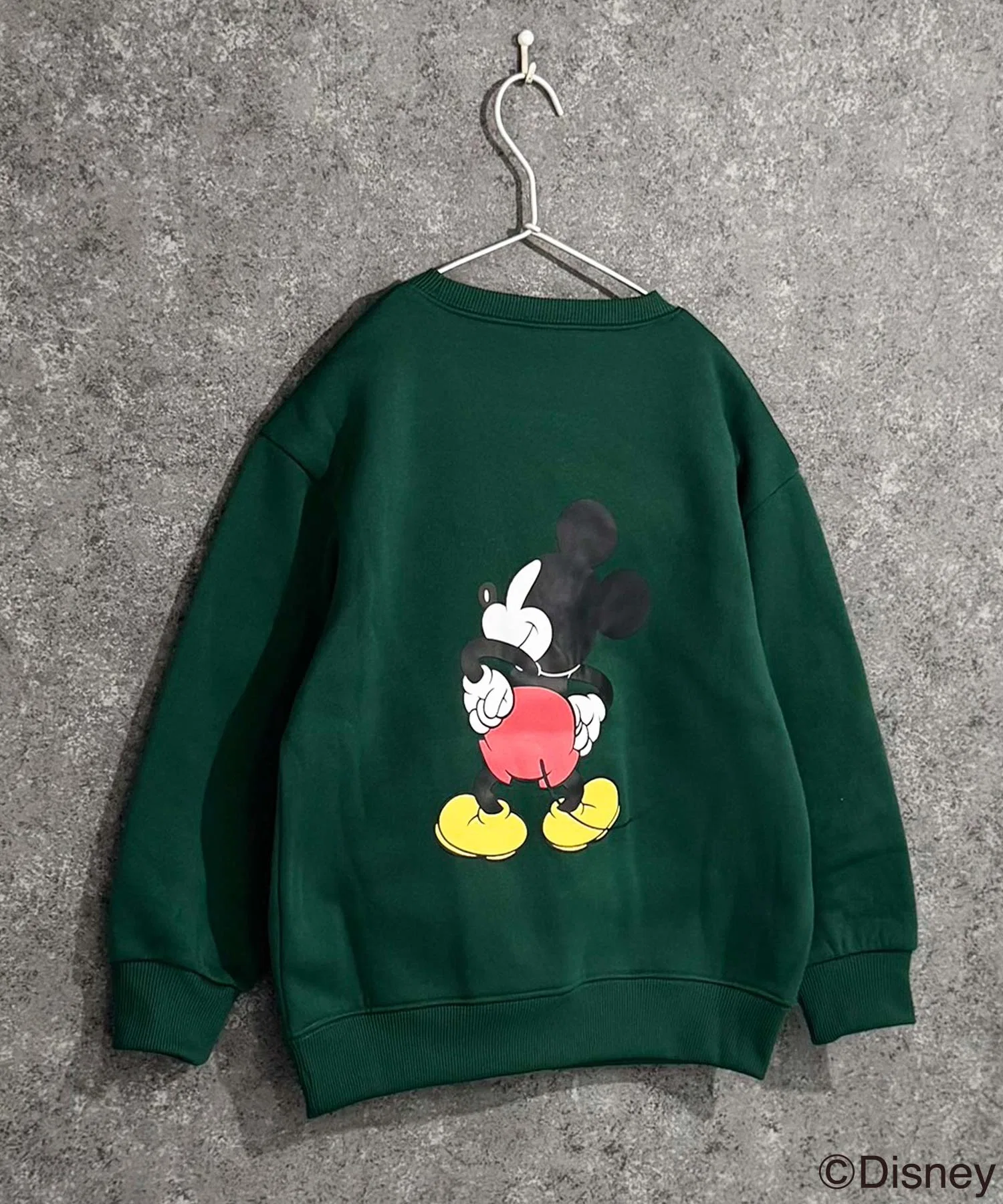 【Disney】MICKEY Толстовка оверсайз с флисовой подкладкой в виде Микки Мауса