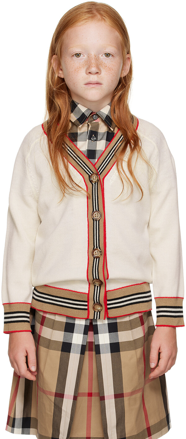 

Детский кардиган Off-White в полоску Icon Stripe Burberry