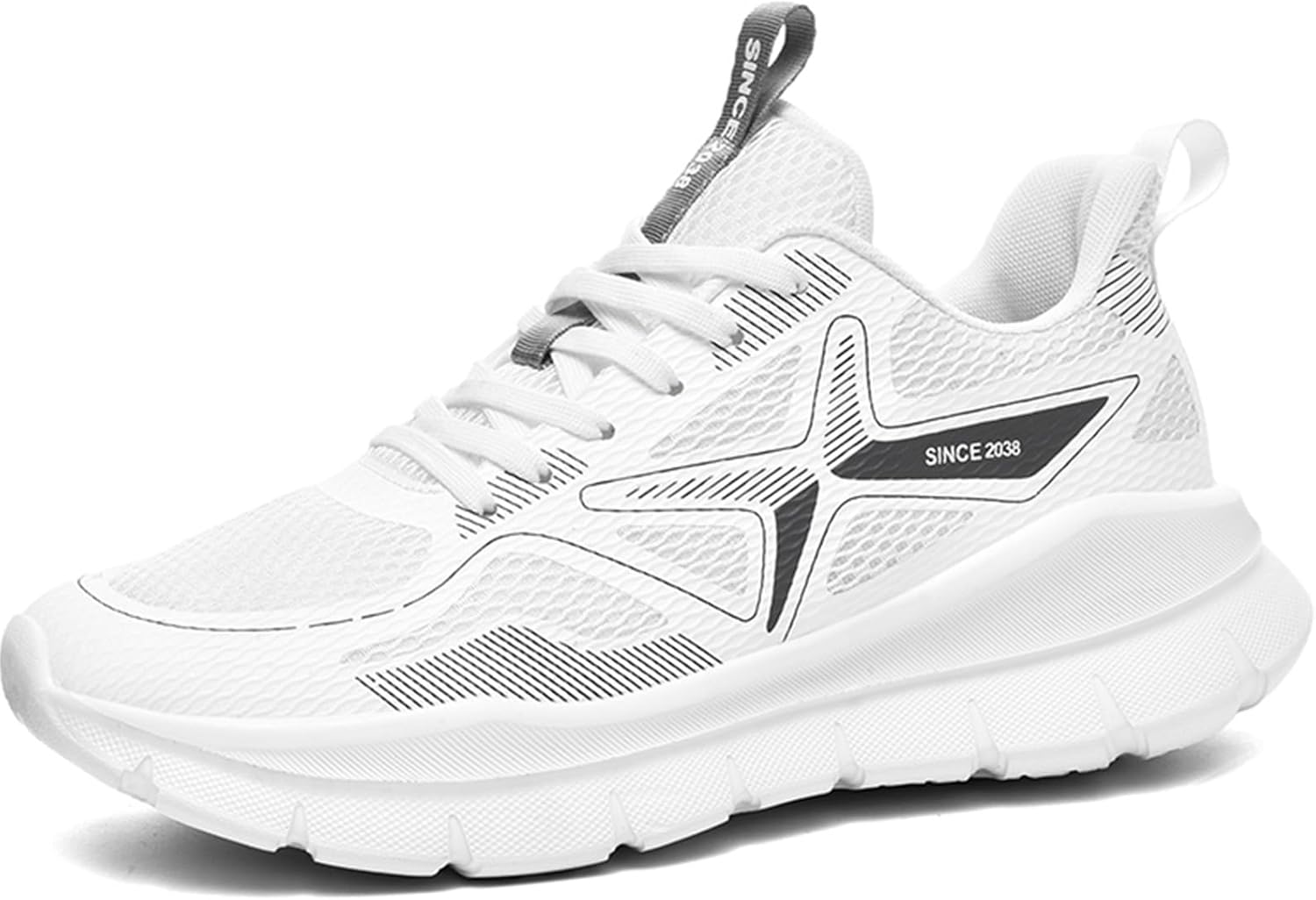 

Мужские дышащие легкие беговые кроссовки, удобные повседневные спортивные кроссовки для ходьбы Generic, белый