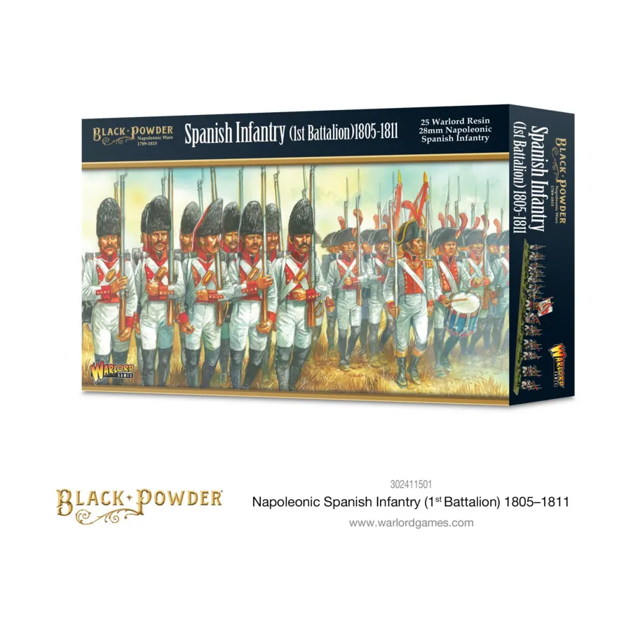 

Испанская пехота - 1-й батальон 1805-1811 гг., Black Powder - Napoleonic Wars 1789-1815 - French Empire (28mm)