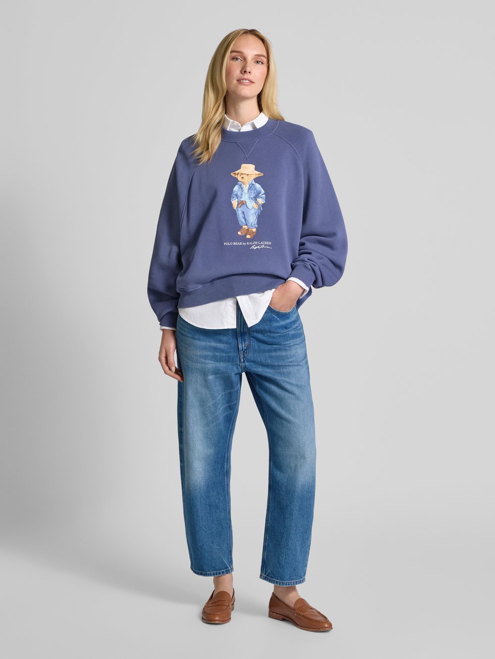 

Джинсы свободного зауженного кроя с боковыми карманами Polo Ralph Lauren